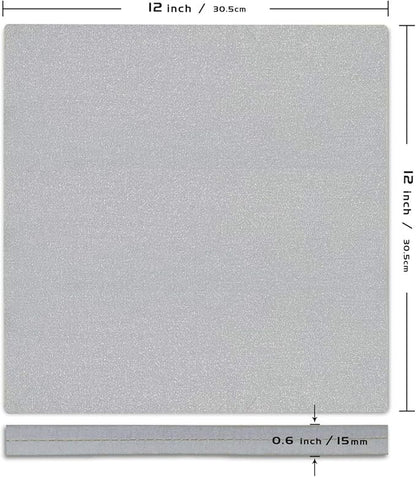 Easy Heat Press Mat 12x12 with Teflon Sheets 12x16 Inch 3 Pack