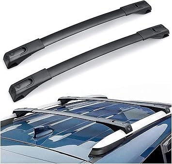 Roof Racks 1 Pair Vehicle Car Roof Mounting Rack Rail Bar Compatible with Toyota RAV4 2013-18 Aluminum Alloy Luggage Roof Rack Car with Side Rails