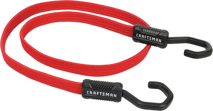 CRAFTSMAN CMXAZBS300048 Black/Red 48" Flat Bungee Cord Straps, 2 Pack