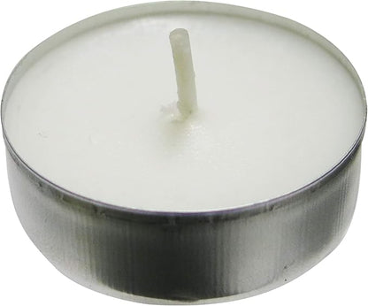 CandleNScent Unscented Tealight Candles, 30 Pack, White, Made in USA