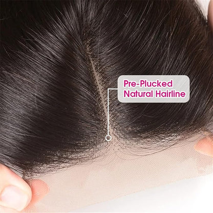 Body Wave Closure 18 Inch HD Lace Closure Free Part 4x4 Closure Human Hair 100 Unprocessed Brazilian Body Wave Virgin Hair Transparent Lace Closure Only Pre Plucked with Baby Hair Natural Black Color