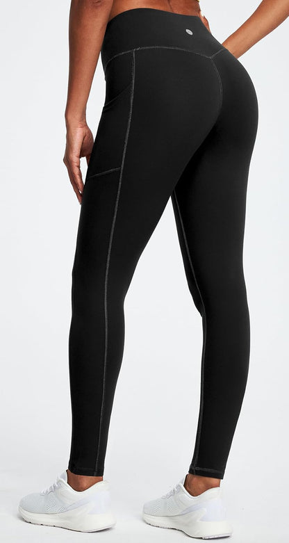 Heathyoga Leggings with Pockets for Women Tummy Control High Waisted Yoga Pants with Pockets for Women Compression Leggings.