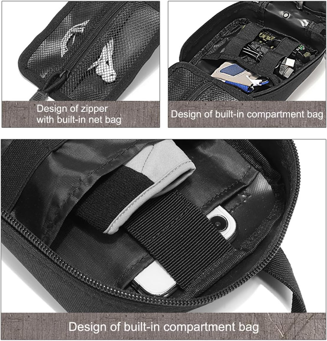 Molle Pouch, Tactical Tear Away Medical Pouch Empty, Military First Aid Pouch Bag Only for Camping Hiking Travel Color