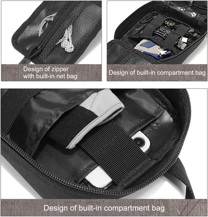 Molle Pouch, Tactical Tear Away Medical Pouch Empty, Military First Aid Pouch Bag Only for Camping Hiking Travel Color