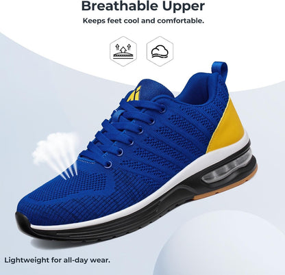 Mishansha Running Shoes for Men Sneakers Air Cushion Walking Shoes Comfortable Tennis Shoes Breathable Trail Running Shoes US Men 7-15