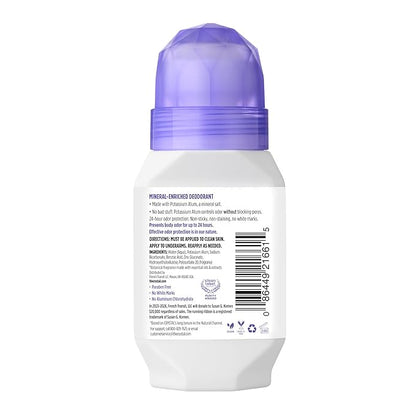Crystal Mineral Deodorant Roll-On, Lavender  White Tea, Purple, 2.25 Fl Oz