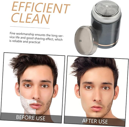 1set Compact USB Rechargeable Travel Shaver for Men Convenient Easy to Use Washable Male Grooming Accessory Go Shaving