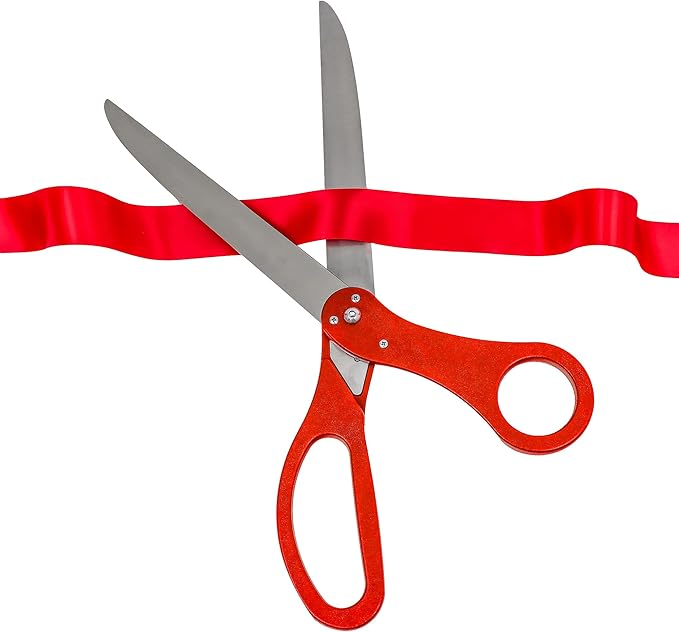 Trademark Innovations 25" Ceremony Ribbon Cutting Scissors (Red)