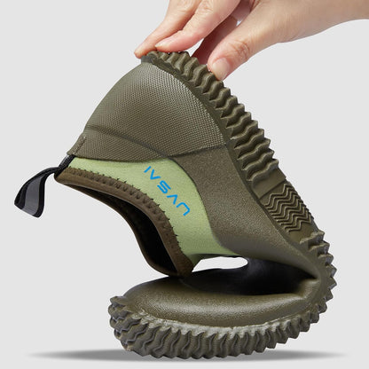 Men’s Waterproof Garden Shoes Rain Boots Slip-On Footwear for Gardening Farming Camping Lawn Care Yard Work