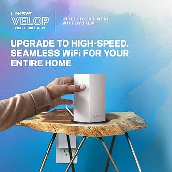 Linksys VLP01 Velop Dual Band AC1200 Mesh WiFi System  1 Pack Router Replacement