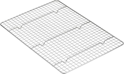 Basics Ceramic Nonstick Baking Sheet  Cooling Rack Set, Non-Toxic, Half Sheet Size - 1 Pack, Gray