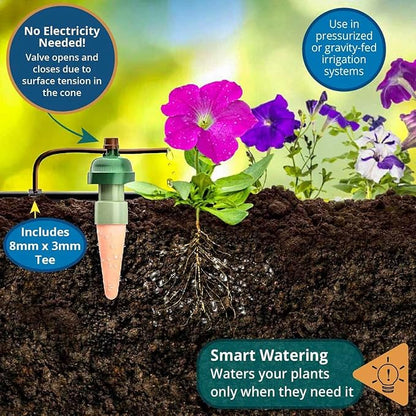 Tropf Blumat - 5 Inch Sensor | Blumat Watering System | Watering Indoor Potted Plants | Water Outdoor Bed Garden | Automatic Watering Irrigation (9-Pack) (Products contain minor cosmetic scratches)