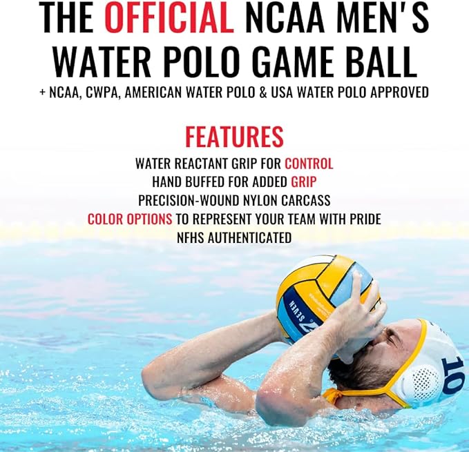 KAP7 Yellow Hydrogrip Water Polo Ball - Size 3