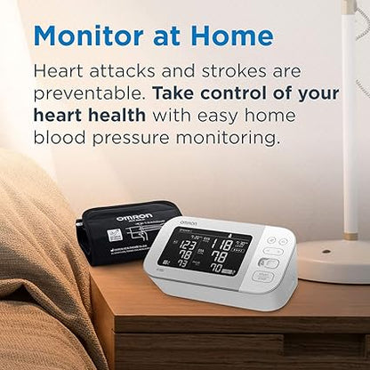 OMRON Platinum Blood Pressure Monitor, Upper Arm Cuff, Digital Bluetooth Blood Pressure Machine, Stores Up To 200 Readings for Two Users (100 readings each)
