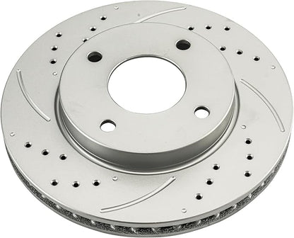 Front Disc Brake Rotor Compatible with 2009 2010 2011 Nissan Versa 1.6L