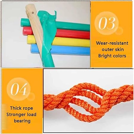 EHEIN 2M Safety Balcony Fire Ladder with Hook Reusable Multi Purpose Soft Ladder Construction Rescue Climbing (Color : Style1, Size : 30cm11.8in)