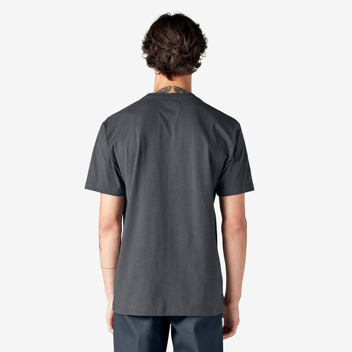 Dickies Men's Short Sleeve Heavyweight Heathered Pocket Tee.