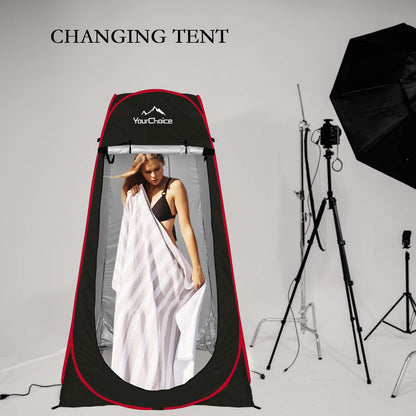 Your Choice Pop Up Privacy Tent, 3.9x3.9x6.2FT Portable Shower Tent for Camping, Waterproof Outdoor Changing Room with Carry Bag for Beach Hiking RV Fishing Portable