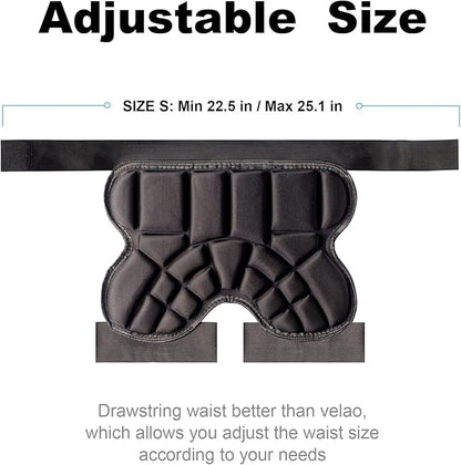 Butt Pads for Skating, 25 mm Thick Bum Protector for Kids (3-7 Years Old) Lightweight, Anti Slip Snowboard Padded Pants, Hip Pads for Ice Skating Ski Skiing Skateboarding Cycling