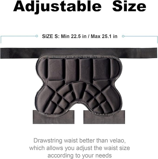 Butt Pads for Skating, 25 mm Thick Bum Protector for Kids (3-7 Years Old) Lightweight, Anti Slip Snowboard Padded Pants, Hip Pads for Ice Skating Ski Skiing Skateboarding Cycling