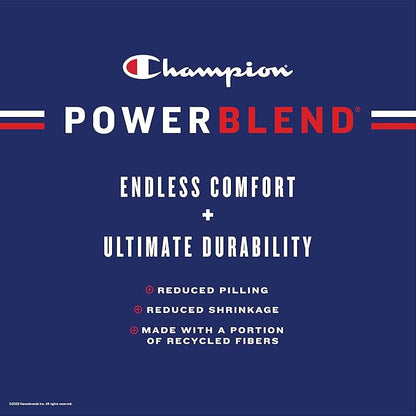 Champion Men's Fleece Script Logo Hoodie (Reg. Or Big & Tall)