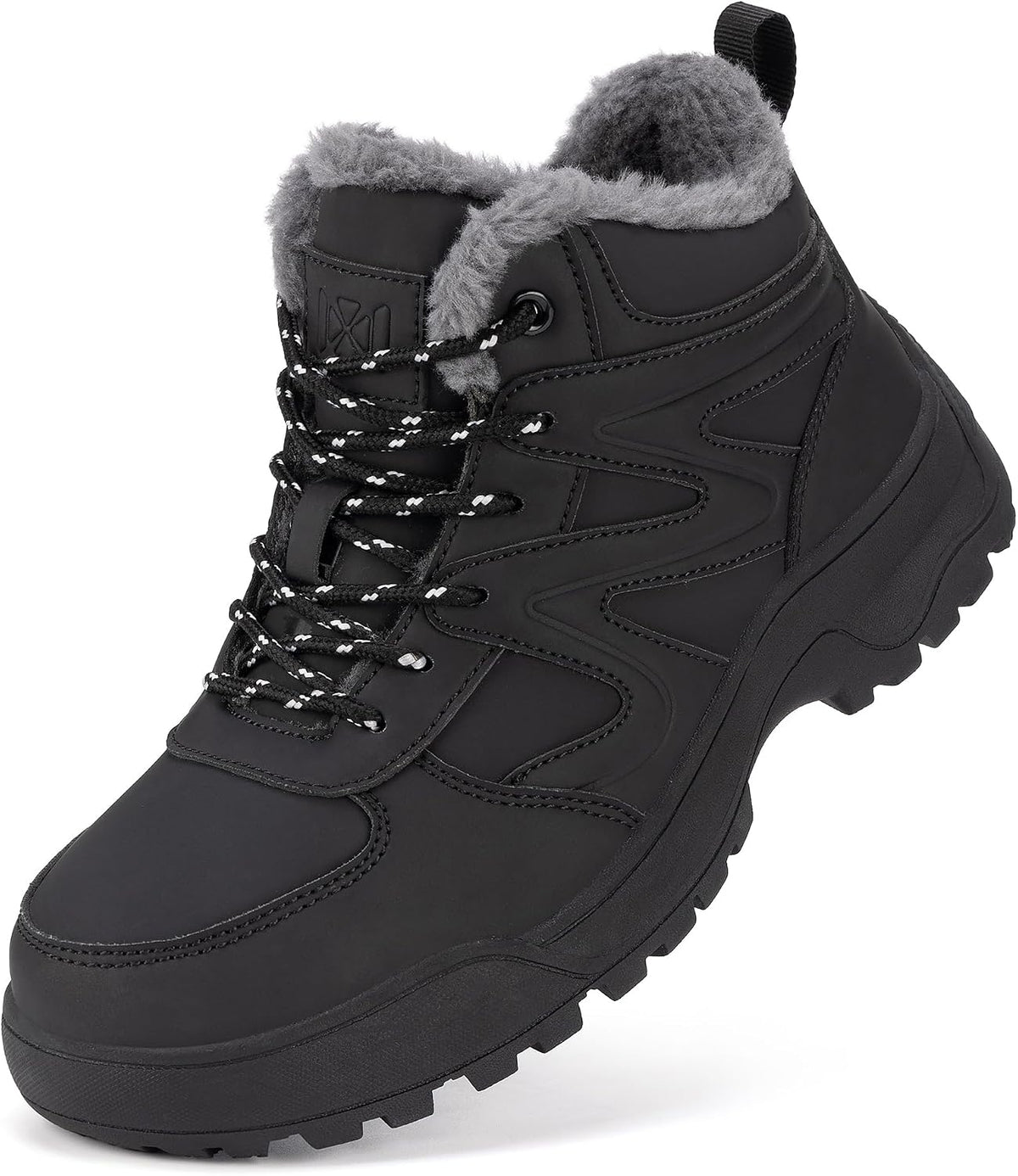 Qiucdzi Winter Boots for Women Snow Boot with Warm Fur Lined Anti-Slip Ankle Booties Walking Shoes Non-Slip Outdoor Trekking Shoes