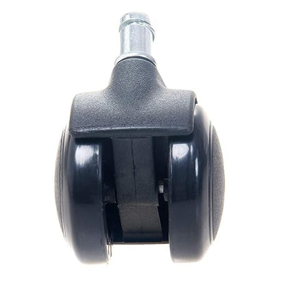 Castor Wheels,2" 50mm Office Chair Caster Wheel for Hardwood Floor Furniture Replacement Swivel Caster Rubber Universal Castor,Pulley,Standard Stem Size 11x21mm,Wheel Accessories,5 pcs(Gray)