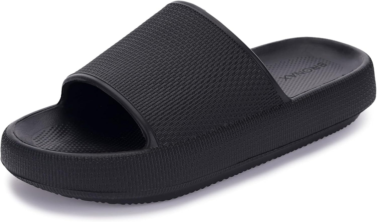 Thick, supportive soles provide ultimate comfort and relief. Cushioned EVA material perfect for indoor wear, alleviates foot pain.