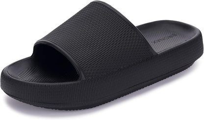 Thick, supportive soles provide ultimate comfort and relief. Cushioned EVA material perfect for indoor wear, alleviates foot pain.