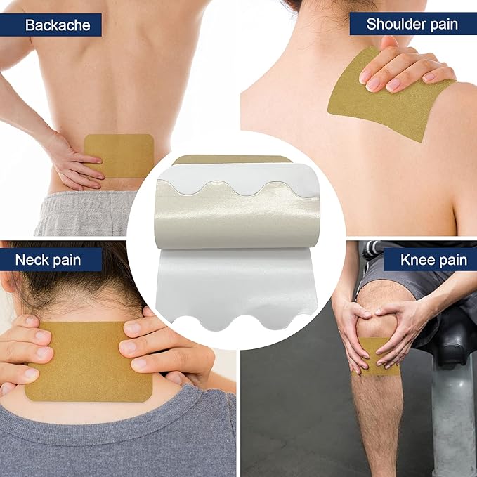 WILD Back Pain Patches Large - 12 Patches, Maximum Strength  Fast Acting  Long Lasting  Knee Patches for Pain Relief Back Pain, Shoulder Pain, Knees, Neck, Joint Pain