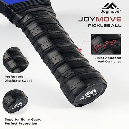 JOYMOVE Pickleball Paddles Set of 246, USAPA Approved Pickleball Paddle, Fiberglass Pickleball Set with Lightweight Pickleball Rackets,Pickleballs and Pickleball Bag, Pickleball Gifts for Beginners