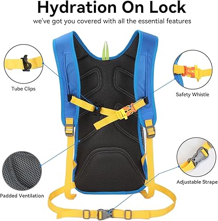 Hydration Pack,Hydration Backpack with 2L Hydration Bladder Lightweight Running Water Backpack for Women Men