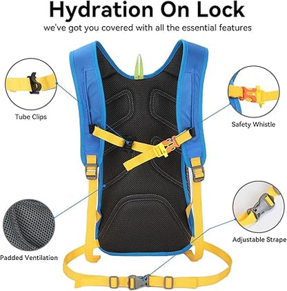 Hydration Pack,Hydration Backpack with 2L Hydration Bladder Lightweight Running Water Backpack for Women Men