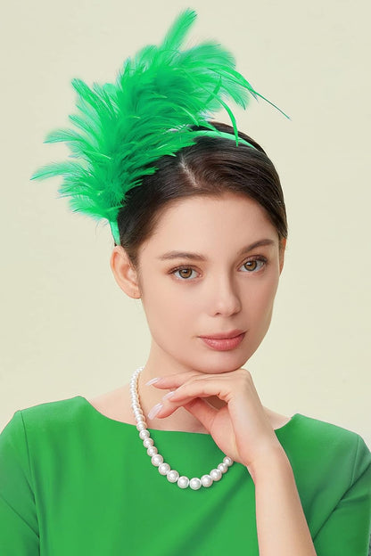BABEYOND Fascinator Hats for Women Feather Headband Kentucky Headpiece Gatsby Derby Hat for Cocktail Wedding Tea Party