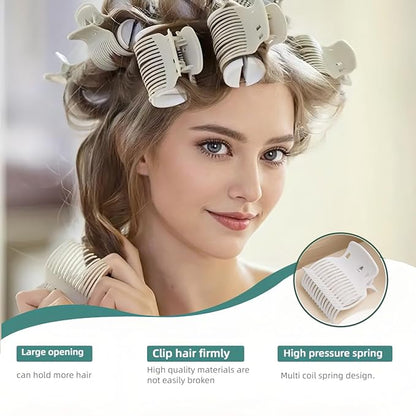 9-Pack Anti-Slip Curl Claw Clips for All Curling Iron Sizes - Heat-Resistant Plastic Hair Holders for Secure Styling, Reusable Curl Holders for Salon-Quality Waves