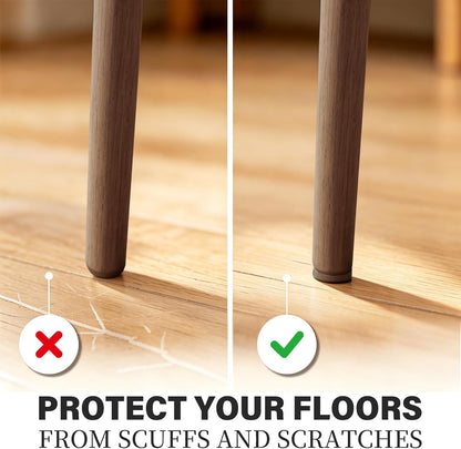Felt Furniture Pads 216 Pcs for Hardwood Floors Brown/Beige Protect chairs, tables, and furniture legs from scratches. Easy stick, no tools, silent glide on all floors.