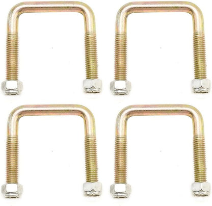4 Pcs 72618G01 Golf Cart Rear Leaf Spring U-Bolts with Nuts, Replacement for EZGO TXT Workhorse Gas Electric 1996-Up Models, Replaces 72029-G01 72124-G01