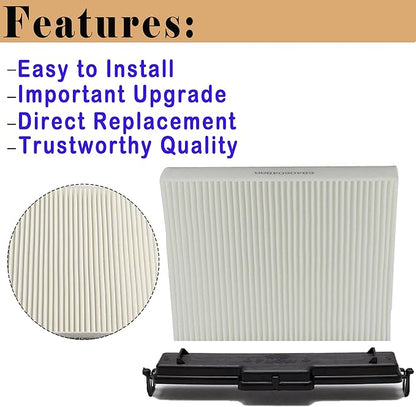 Ram Cabin Air Filter  Filter Access Door Compatible with Dodge Ram 1500 2500 3500 4500 5500 Avenger Caliber Journey Compass Patriot Chrysler 200 68318365AA Filter 68406048AA