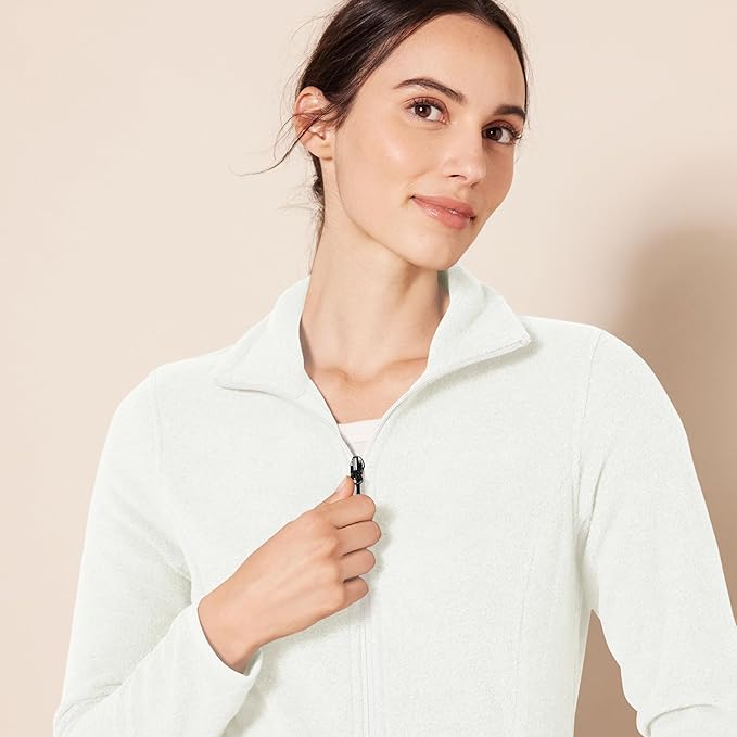 Essentials Women's Classic-Fit Full-Zip Polar Soft Fleece Jacket (Available in Plus Size)