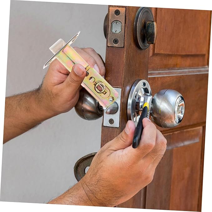 Bathroom Door Lock Core 3-Barrel Ball Lock for Bathroom and Toilet Doors Privacy Door Knobs Lock Door Latch Replacement