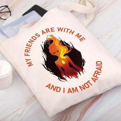 BDPWSS Crescent City Gifts My Friends Are With Me And I Am Not Afraid BFF Tote Bag House Of Earth And Blood Inspired Gift