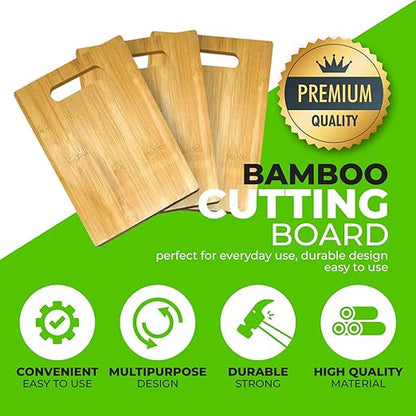 Bamboo Cutting Board | For Customized, Personalized Engraving Purpose | Premium Blank Bamboo Board (Rectangular 12" X 9")