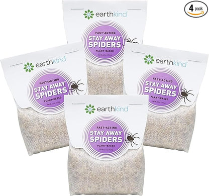 Stay Away Spiders Deterrent Pouches - Indoor Spider Deterrent for Attic, Crawl Space, Window Sill  More - with Plant-Based Ingredients  Essential Oils - 4-Pack