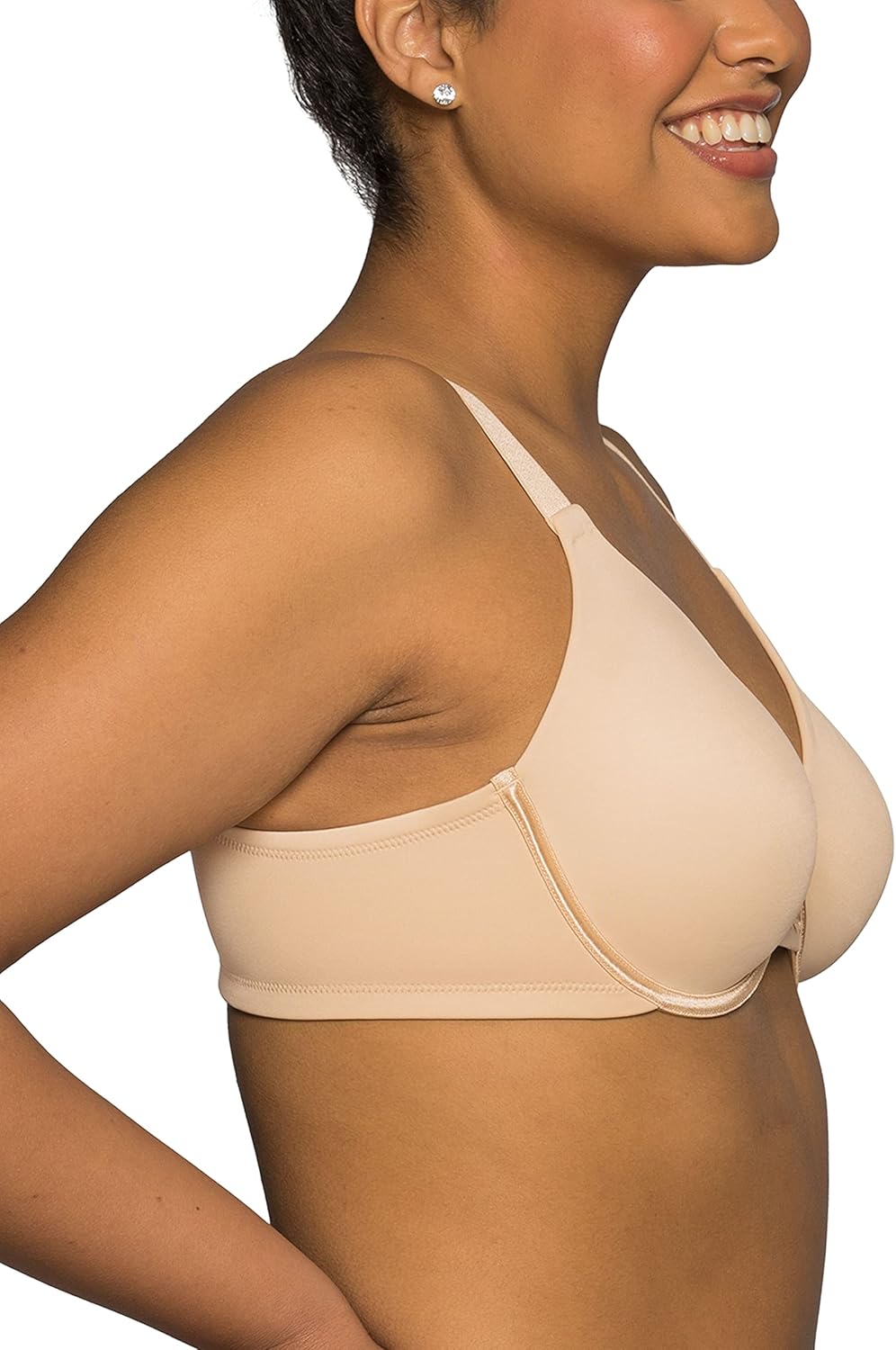 Vanity Fair Women's Beauty Back Smoothing Minimizer Bra, Minimizes Bust Line up to 1.5", Non Padded Cups up to H (40DDD)