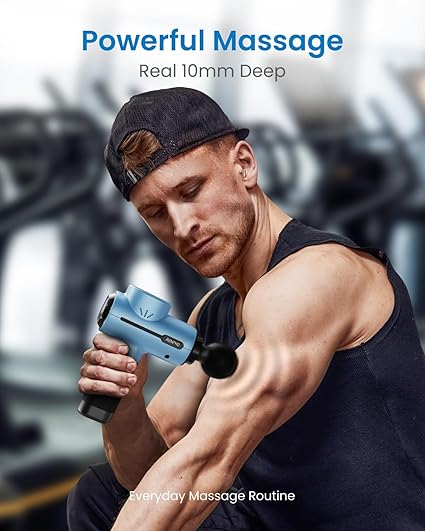RENPHO Massage Gun Deep Tissue, FSA HSA Eligible Portable Percussion Massager for Back and Neck, Mothers Day Gifts, Gift for Men and Women, Handheld Device with Carry Case, Active