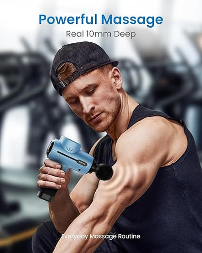 RENPHO Massage Gun Deep Tissue, FSA HSA Eligible Portable Percussion Massager for Back and Neck, Mothers Day Gifts, Gift for Men and Women, Handheld Device with Carry Case, Active