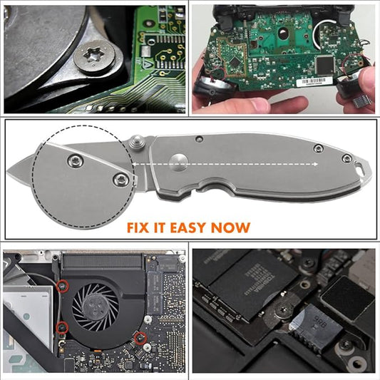 T6 Torx Security Screwdriver, TECKMAN Torx T6H Screwdriver for Apple Mac Mini, Oakley Juliet Sunglasses,Xbox Controller Mainboard,Pocket Knife and other Electronic Device Repair