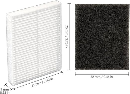 (3 Pack) L60 L50 HEPA Filters and Foam Filters Compatible With Eufy L60 L50 L60 SES L50 SES Vacuum Cleaner L60 L50 L60 SES L50 SES, Filter Kit, Replacement Parts 3 Filters, Filters Accessories Kit