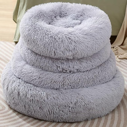 Dog Bed Cat Bed Dog Donut Bed Samll Dog Bed Pet Bed Dog Bed Donut Soft Puppy Pet Bed Kitten Bed Fluffy Friend Dog Bed for 3KG Pet