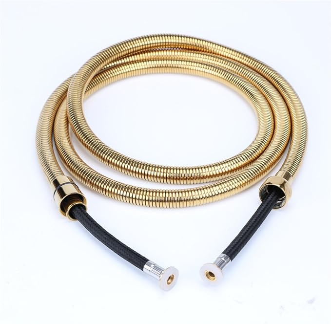 Shower Hose Replacement,79-Inch Extra Long Shower Head Hose,Bidet Shower Hose Attachment Titanium Gold